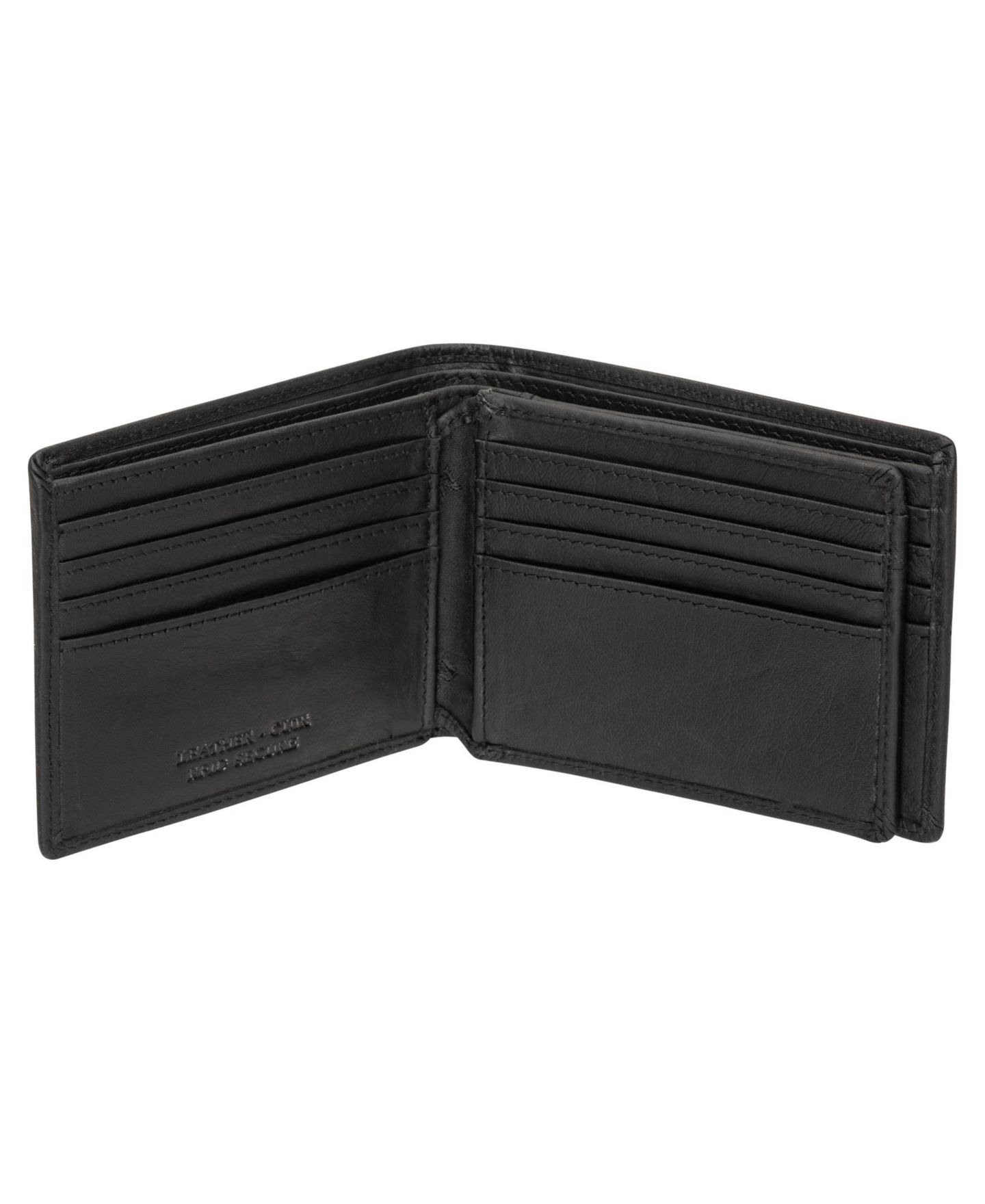 Мужской кошелёк Mancini Buffalo RFID Secure Center Wing Billfold Wallet, цвет: Чёрный — фото 4