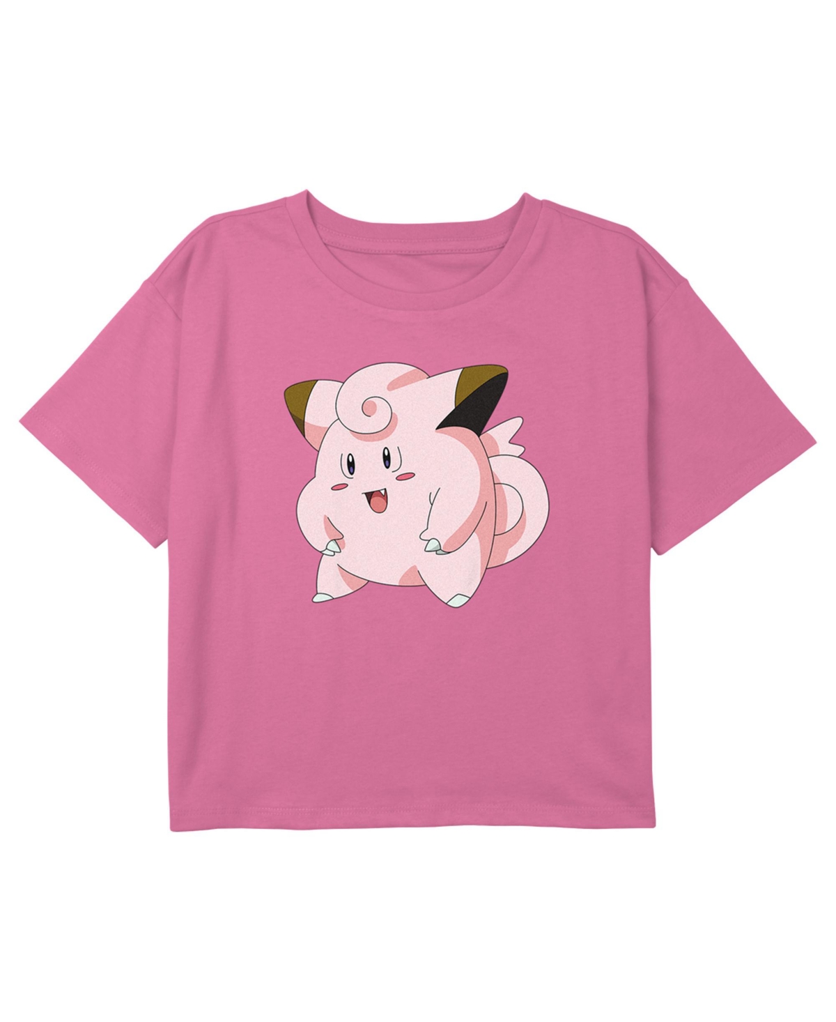 Nintendo Girl's Pokemon Clefairy Profile Portrait Child T-shirt In Light Pink