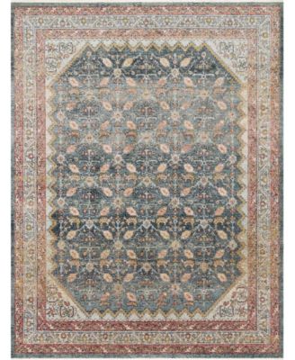 Magnolia Home By Joanna Gaines X Loloi Graham Gra 01 Area Rug In Blue