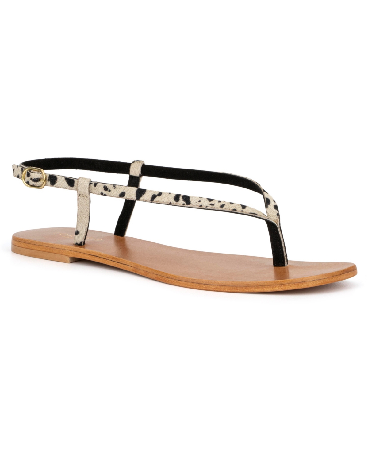Torgeis Diana Animal Print Thin Strap Sandal In Pony