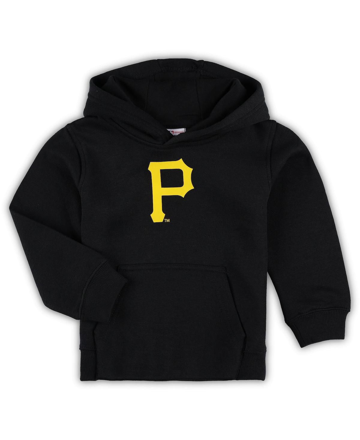 Outerstuff Babies' Toddler Boys And Girls Black Pittsburgh Pirates Team Primary Logo Fleece Pullover Hoodie