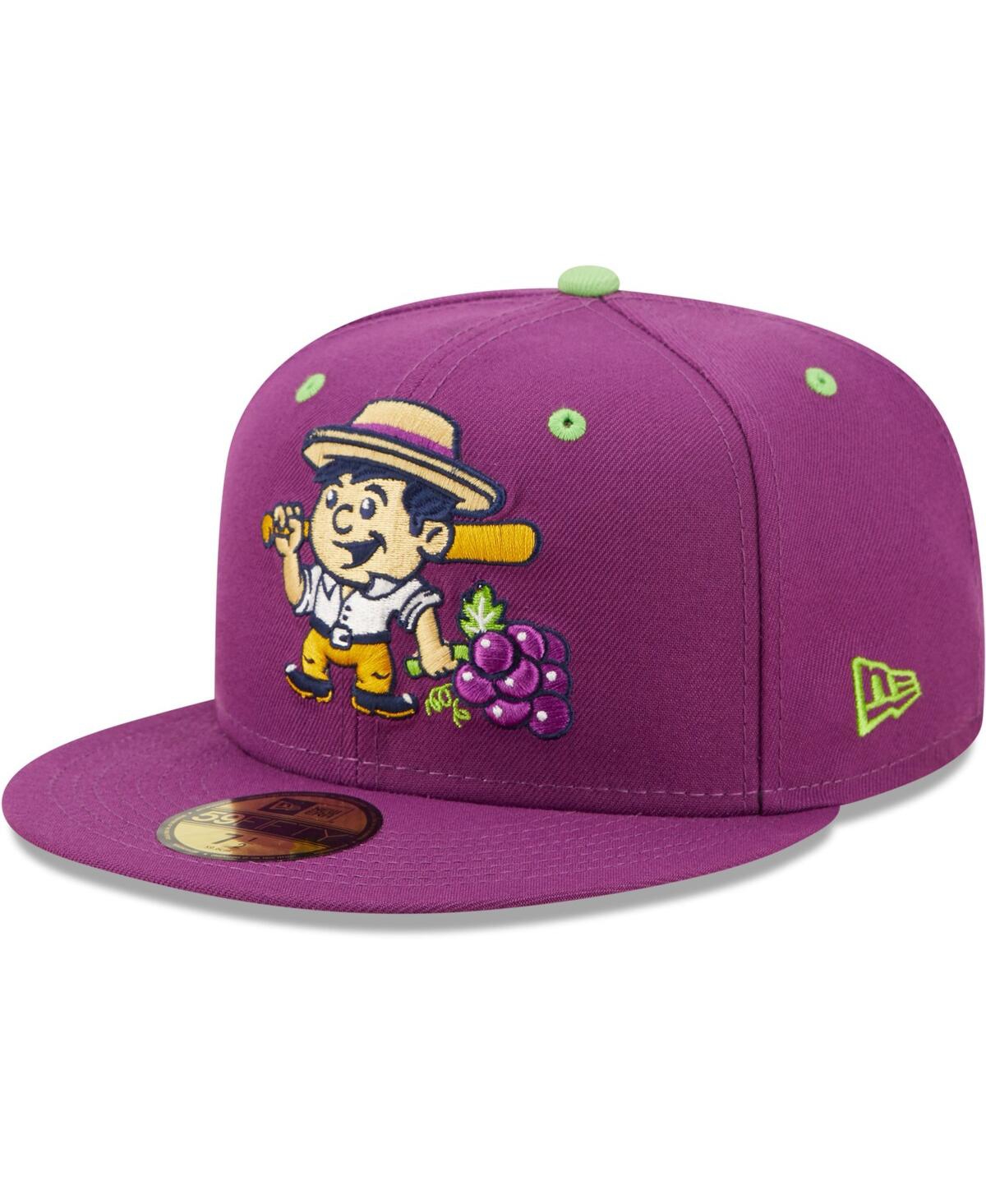 Shop New Era Men's  Purple Vineros De Tri-city Copa De La Diversion 59fifty Fitted Hat