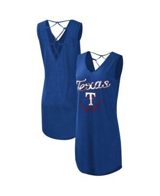 Women's G-III 4Her by Carl Banks Royal Texas Rangers Game Time Slub ...