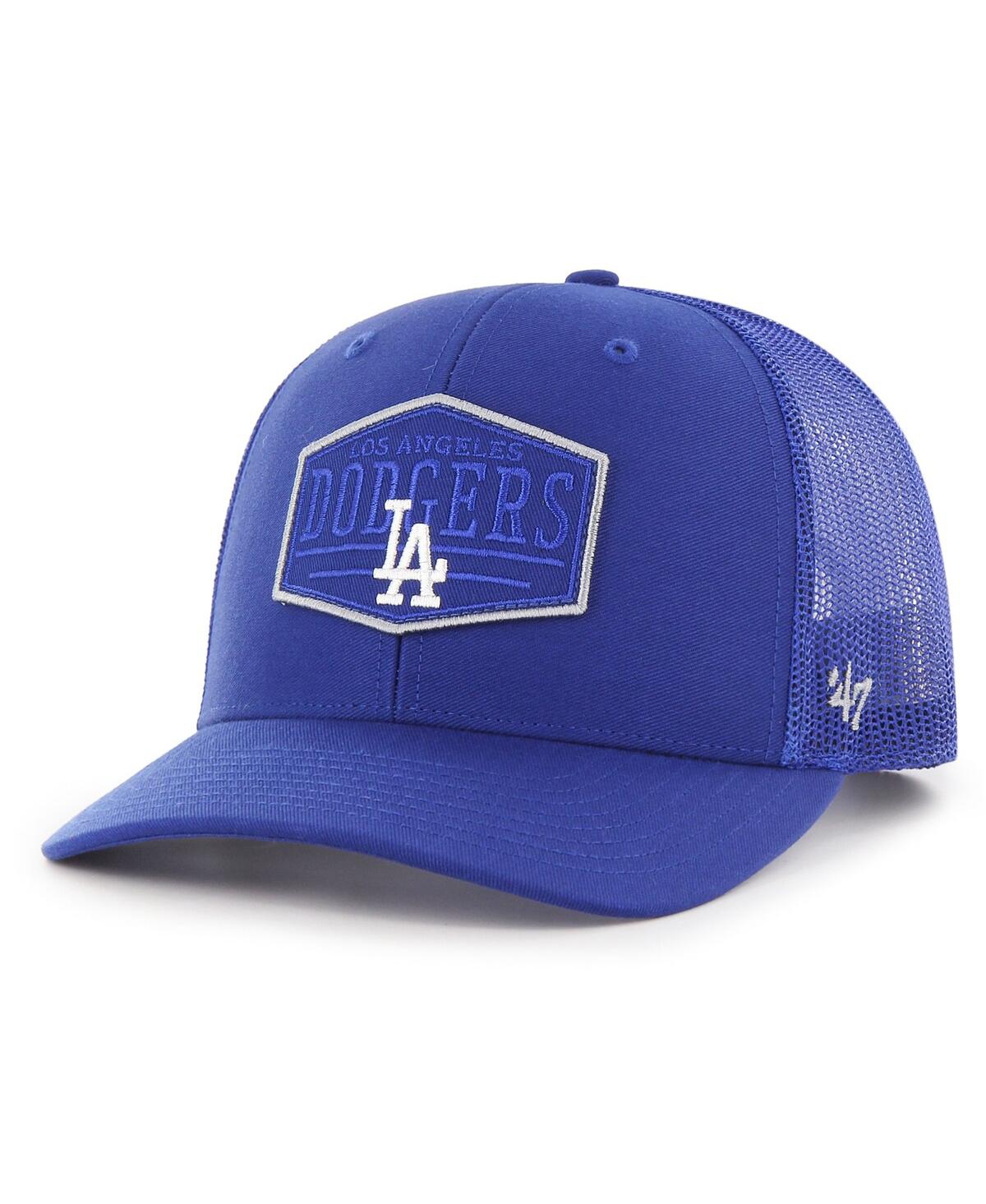 47 Brand Men's ' Royal Los Angeles Dodgers Ridgeline Tonal Patch Trucker Adjustable Hat