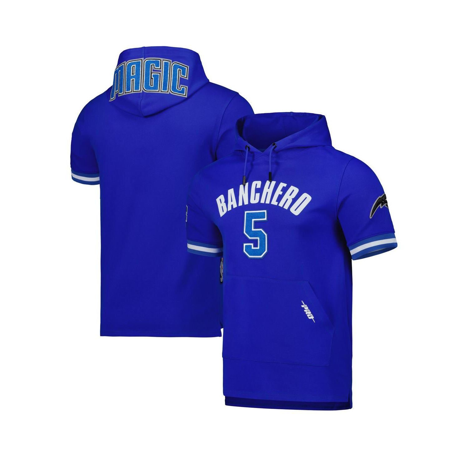 Men's Paolo Banchero Royal Orlando Magic Name and Number Short Sleeve Pullover Hoodie