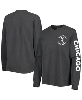 Women's Black Chicago White Sox Team Pigment Dye Long Sleeve T-shirt