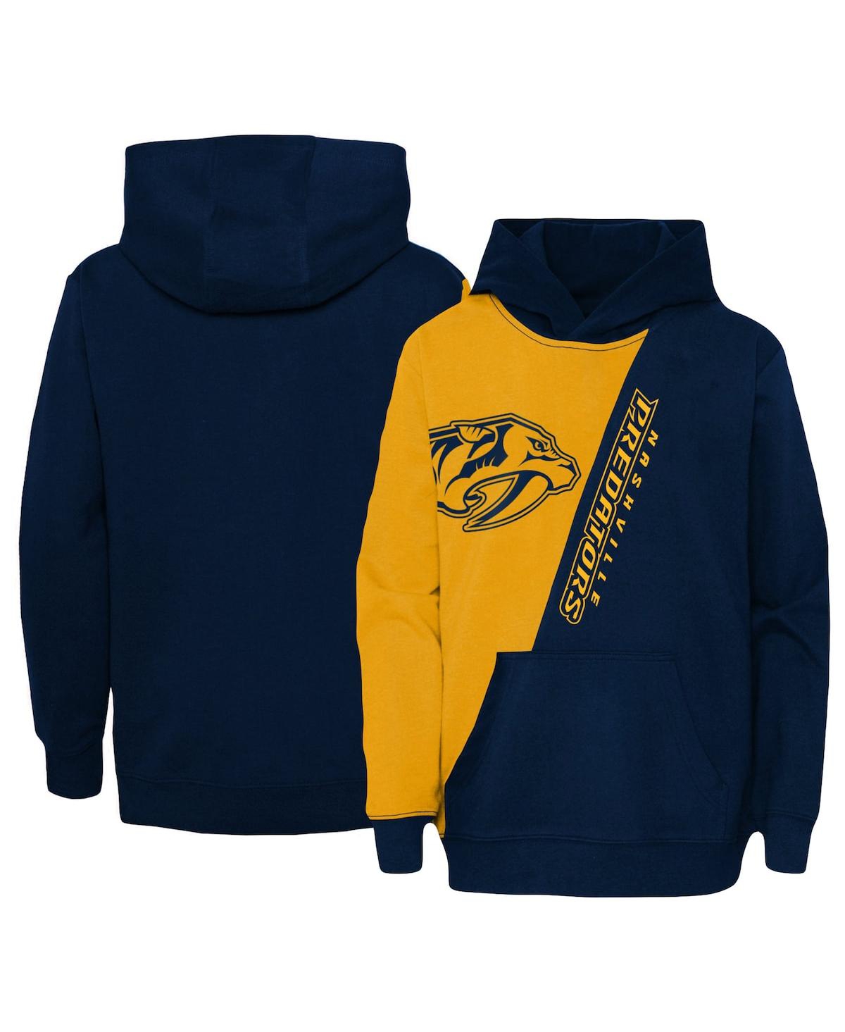 Shop Outerstuff Big Boys And Girls Gold Nashville Predators Unrivaled Pullover Hoodie