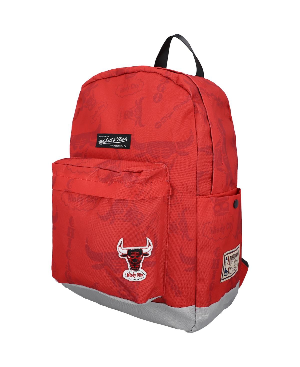Shop Mitchell & Ness Boys And Girls  Chicago Bulls Hardwood Classics Team Logo Backpack In Red