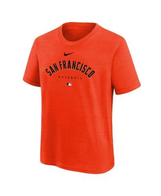 Big Boys and Girls Orange San Francisco Giants Authentic Collection Early Work Tri-Blend T-shirt
