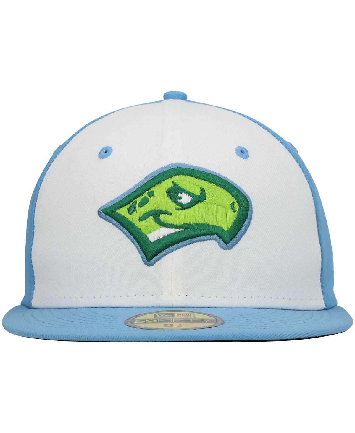 NEW ERA MEN'S NEW ERA WHITE DAYTONA TORTUGAS AUTHENTIC COLLECTION ROAD 59FIFTY FITTED HAT 