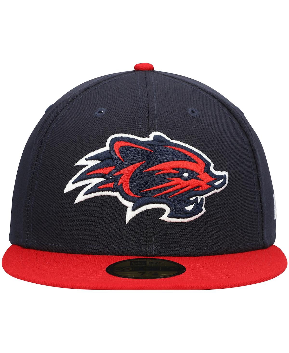 New Era Navy New Hampshire Fisher Cats Authentic Collection Road 59fifty Fitted Hat In Navy