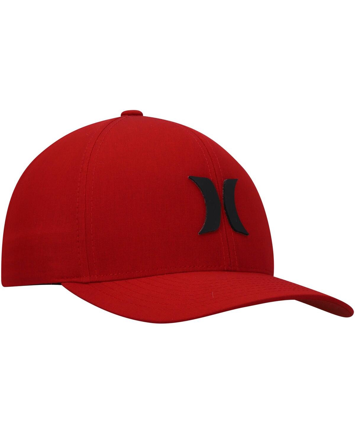 Shop Hurley Men's  Red Sonic H2o-dri Phantom Flex Hat
