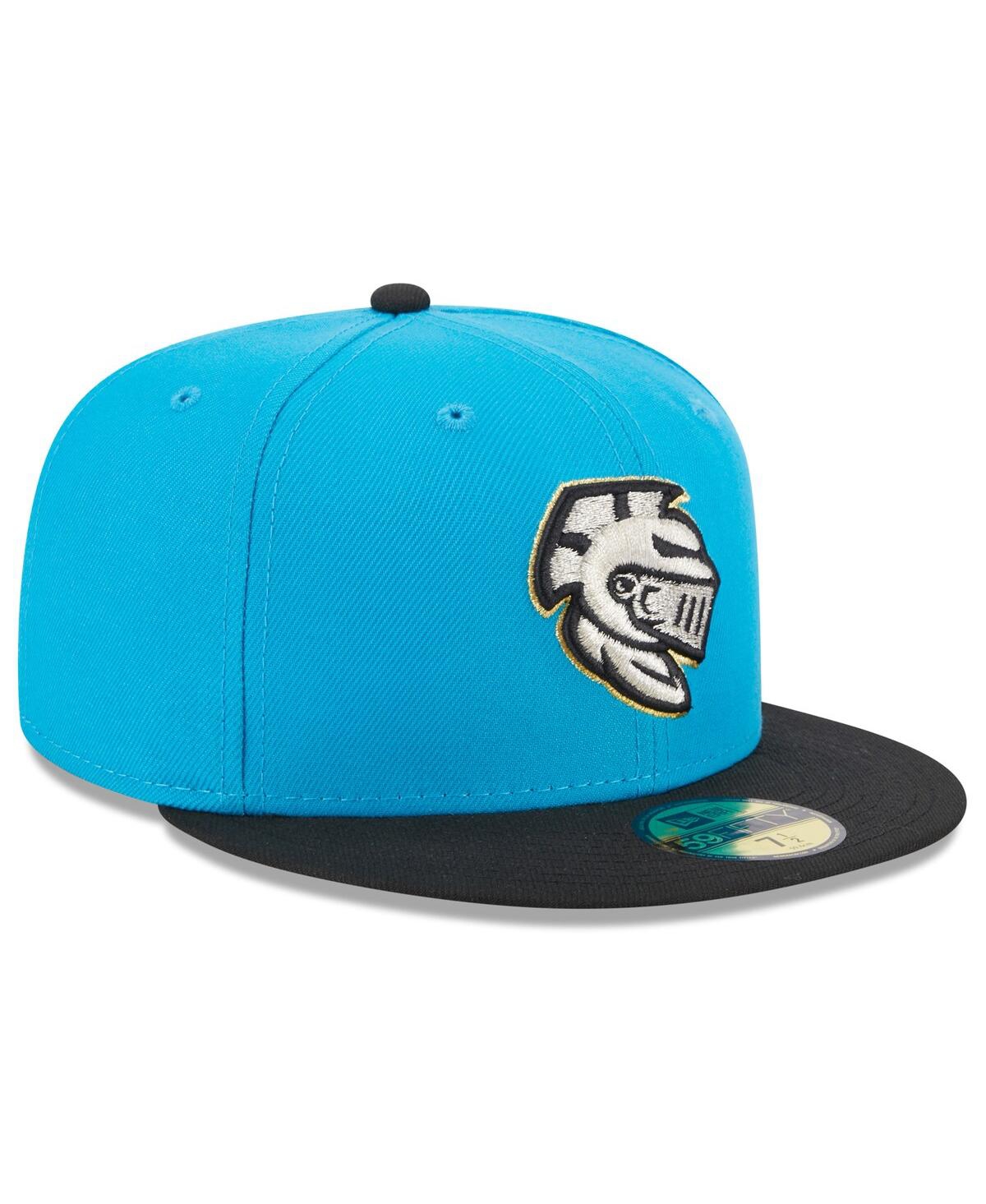 NEW ERA MEN'S NEW ERA BLUE CHARLOTTE KNIGHTS AUTHENTIC COLLECTION ALTERNATE LOGO 59FIFTY FITTED HAT 