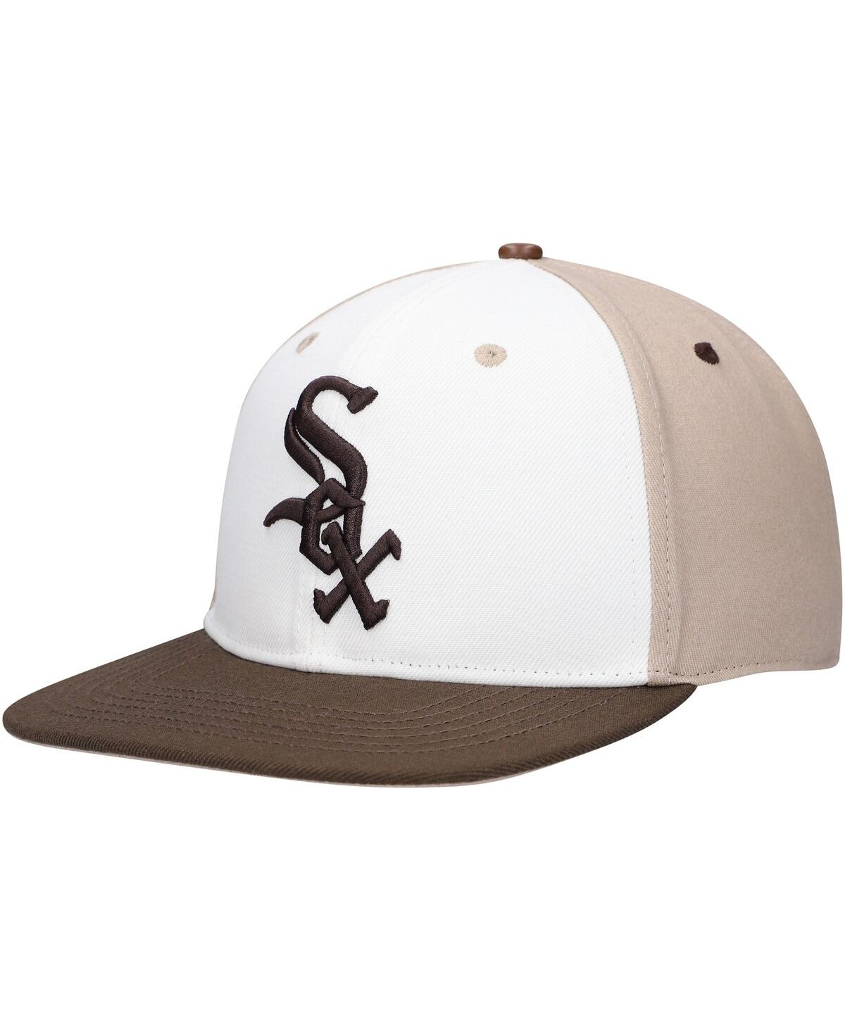 Shop Pro Standard Men's  White, Brown Chicago White Sox Chocolate Ice Cream Drip Snapback Hat In White,brown