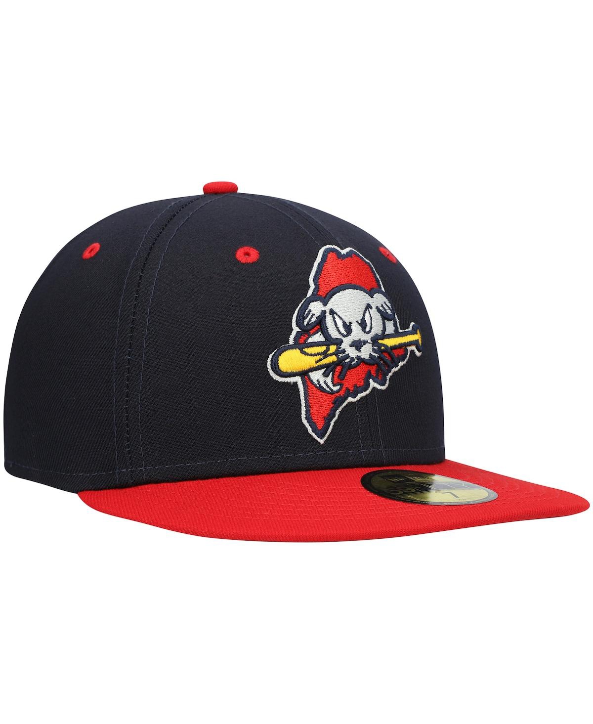 Men's New EraPortland Sea Dogs Authentic Collection Team Alternate 59FIFTY Fitted Hat - Navy