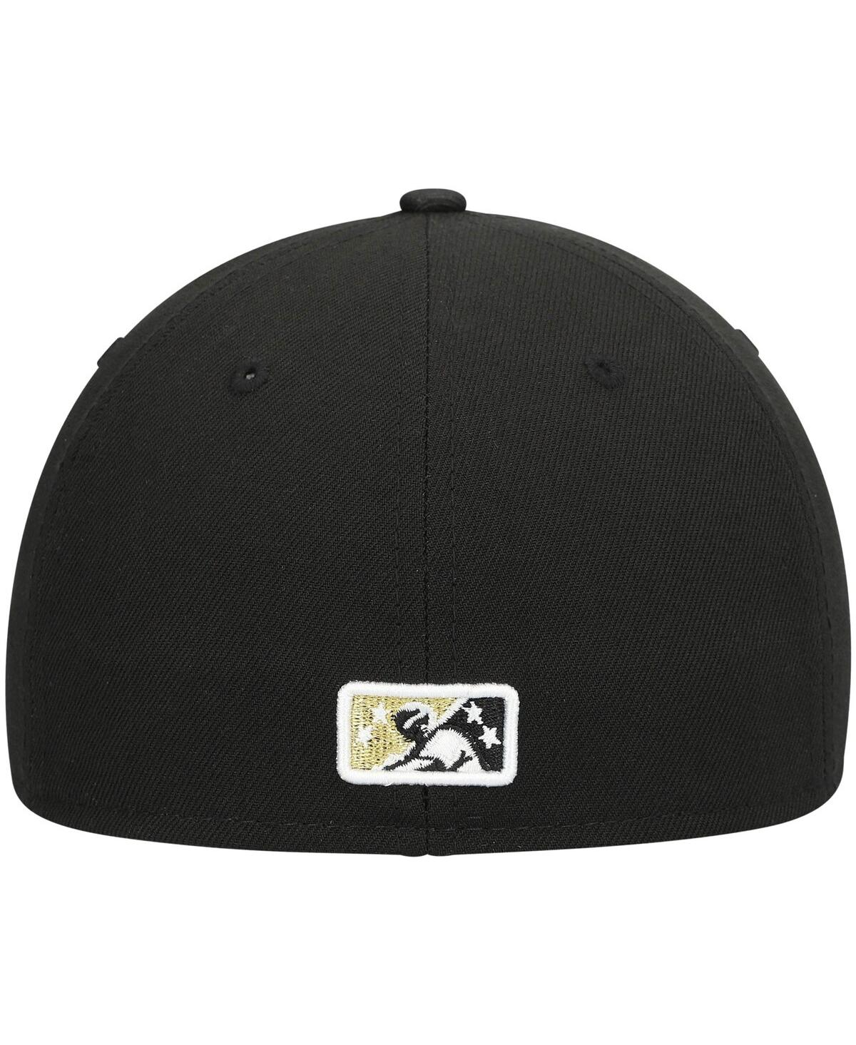 Men's New EraOmaha Storm Chasers Authentic Collection Road 59FIFTY Fitted Hat - Black