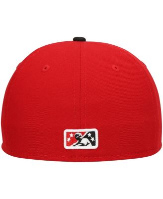 Men's Red Indianapolis Indians Authentic Collection Team Home 59FIFTY Fitted Hat