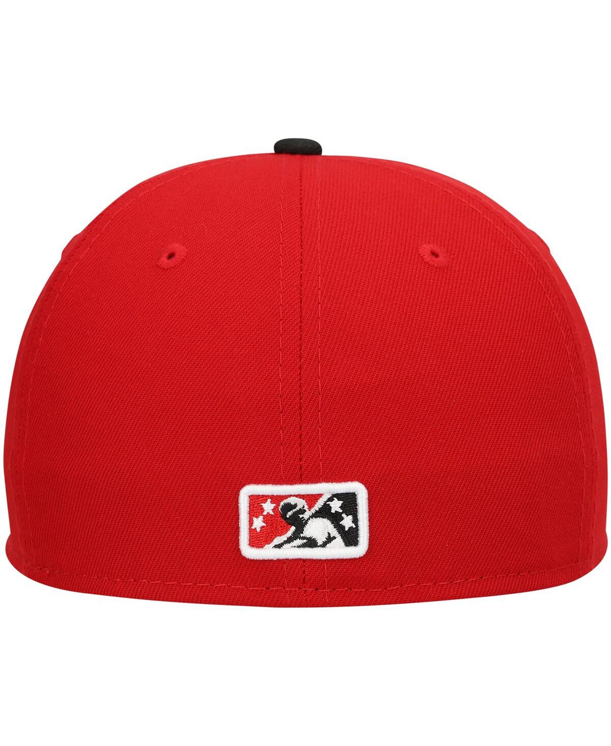 Men's New EraIndianapolis Indians Authentic Collection Team Home 59FIFTY Fitted Hat - Red