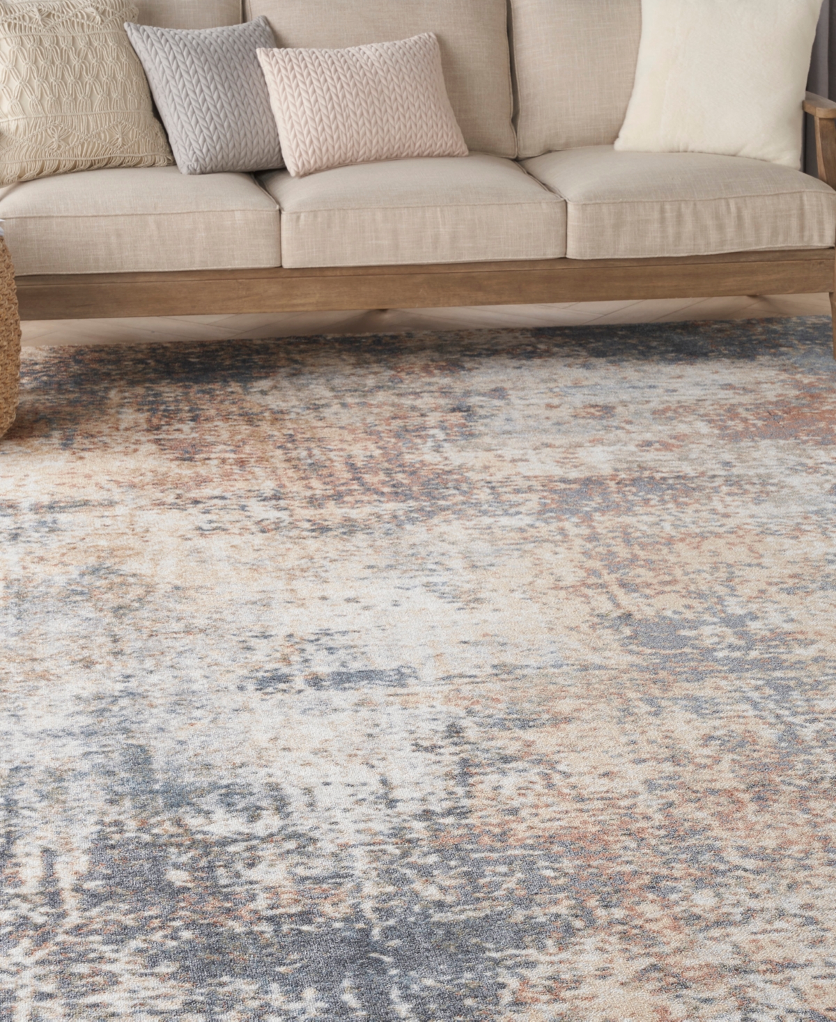 Nourison Home Astra Machine Washable ASW07 7'10" x 10' Area Rug