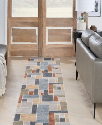 Astra Machine Washable ASW09 2'2" x 10' Runner Area Rug