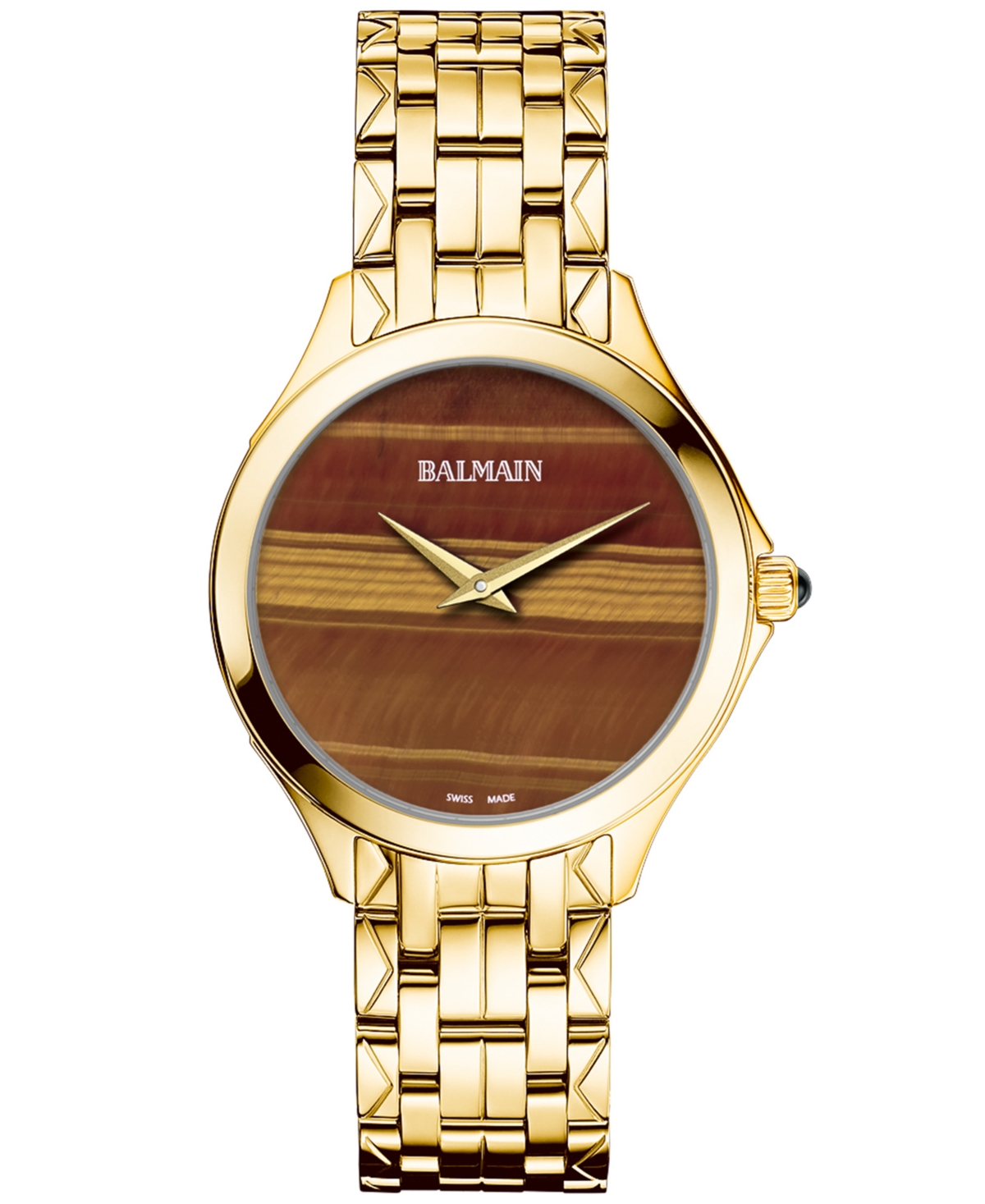 Balmain Women's Swiss Flamea Gold Pvd Stainless Steel Bracelet Watch 34mm In Yellow