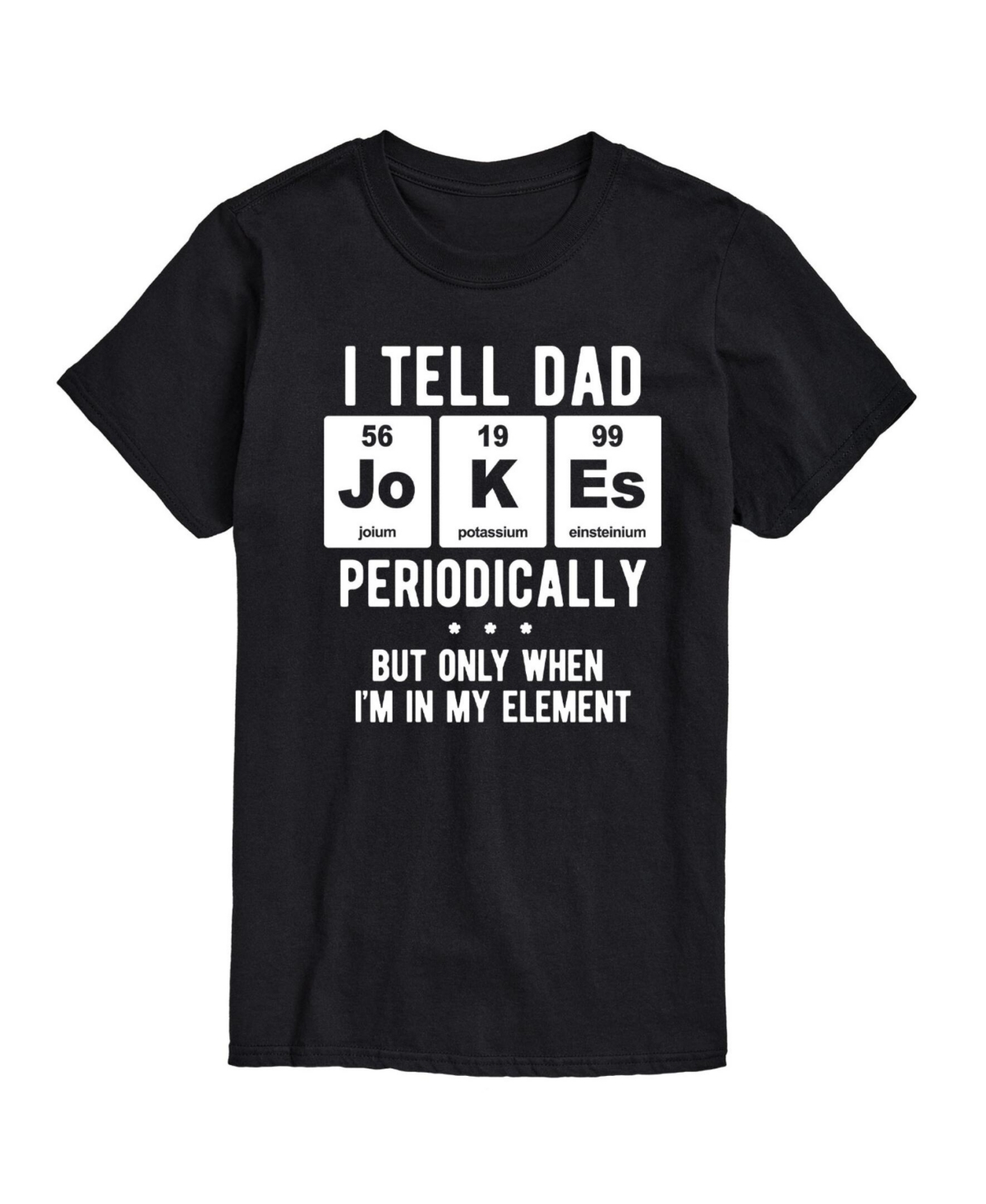 Airwaves Men's Dad Jokes Short Sleeves T-shirt In Black