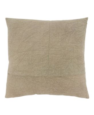 Stone Washed Floral Decorative Pillow, 20" x 20"