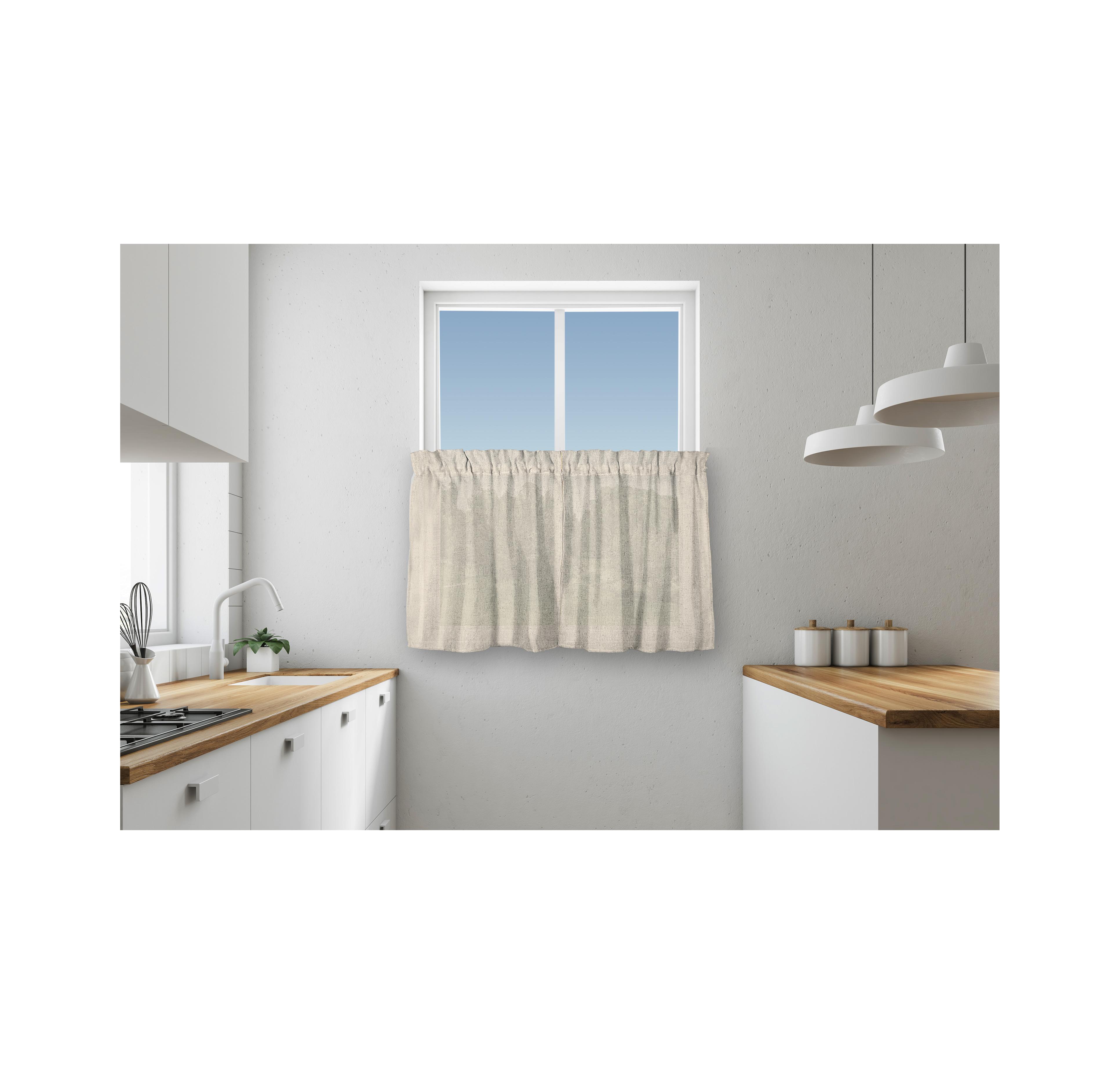Ricardo Shannon Tier Curtain Pair 52"W x 24"L
