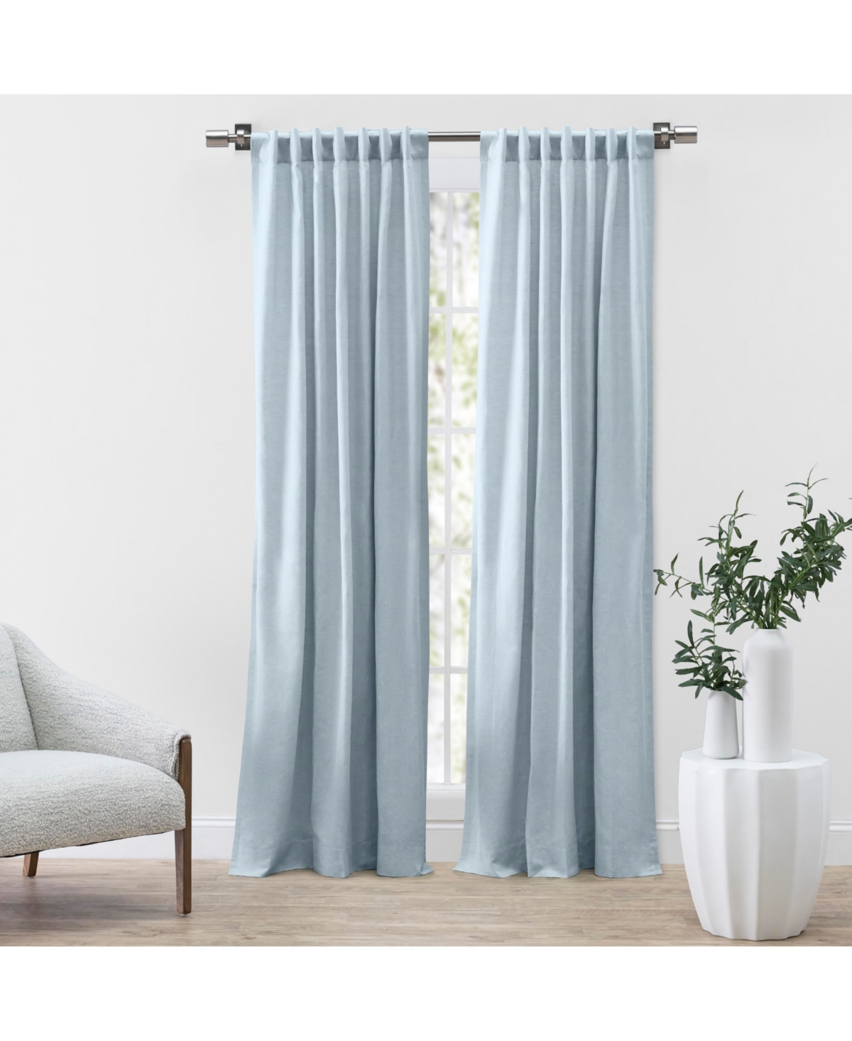 Ricardo Serene Rod Pocket with Back Tabs Curtain Panel 48"W x 96"L