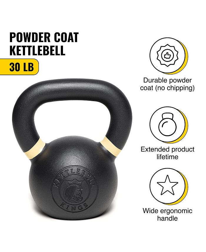 Kettlebell Kings Powder Coated Kettlebell Weights (45LB) For Women