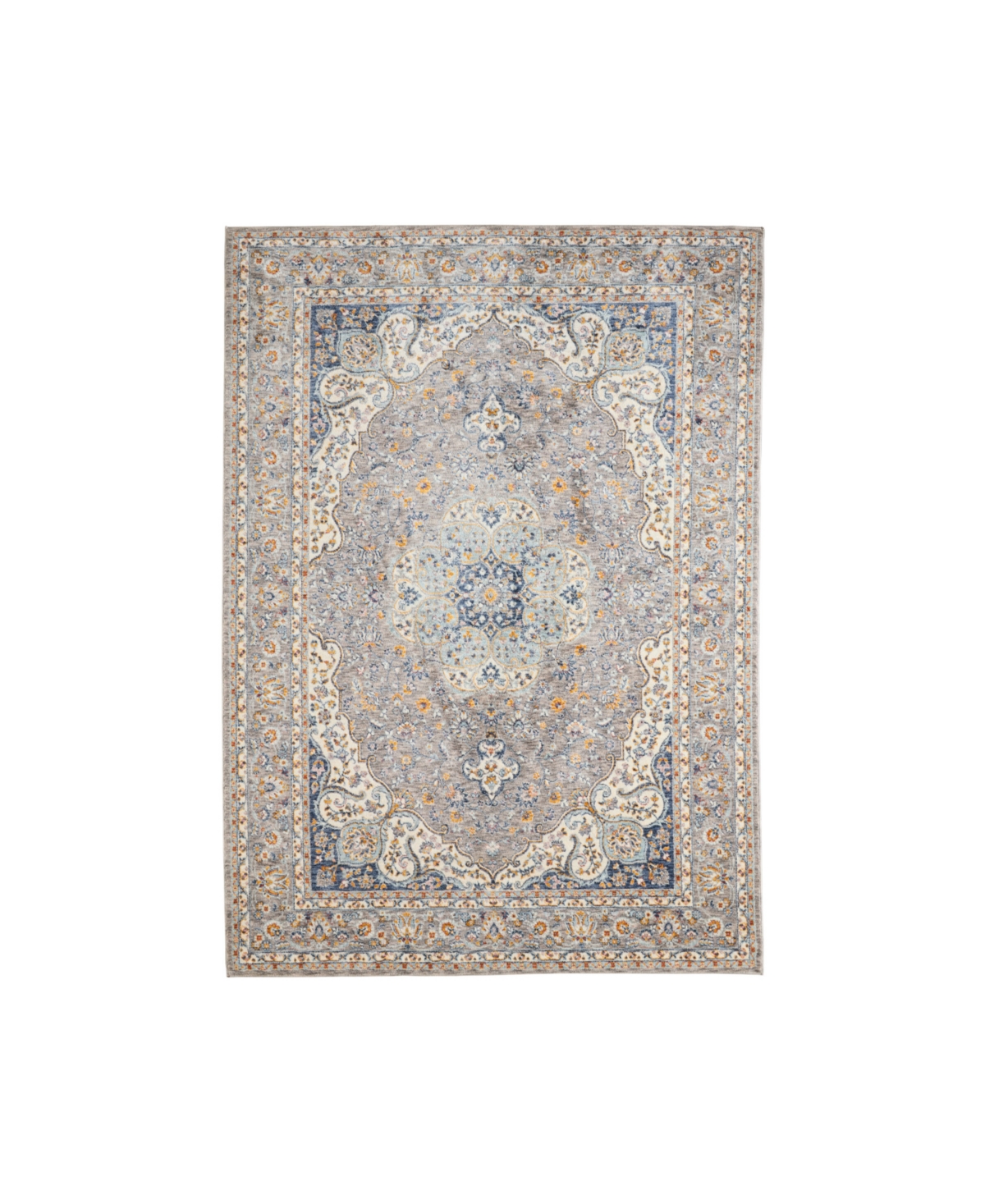 Laura Ashley Reign Turkish Mystic Chenille Accent Rug, 40 x 60 Bedding