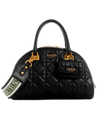 Mildred Medium Quilted Dual Top Handle Bowler Crossbody 