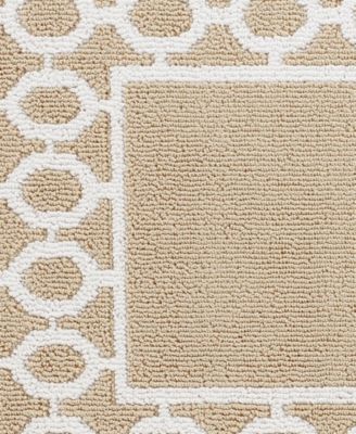 Christine Trellis Border Tufted Runner Rugs