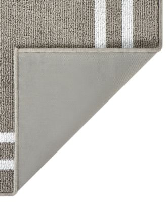 Double Line Border Tufted - Machine Washable Runner Rug, 26" x 96"