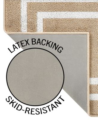 Double Line Border Tufted - Machine Washable Runner Rug, 26" x 72"