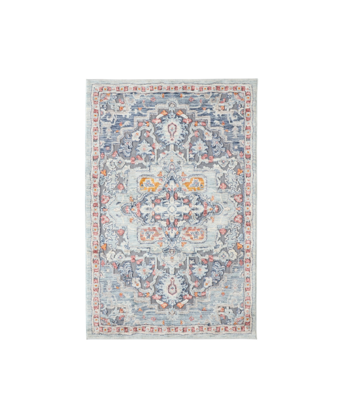 Laura Ashley Randy Turkish Mystic Chenille Accent Rug, 40 x 60 Bedding