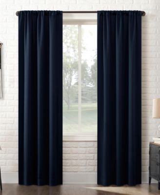 Bergen Theater Grade Extreme 100% Blackout Rod Pocket Single Curtain Panel Collection