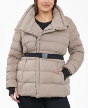 Macy's plus size outlet puffer coats