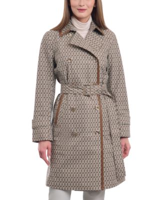 Logo Michael Kors Trench Coats MICHAEL Michael Kors Logo Print