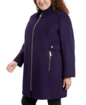 Michael kors purple coat new arrivals