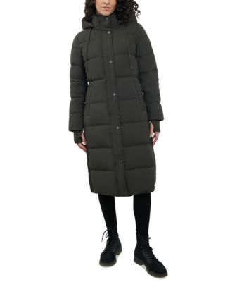 Michael kors womens long puffer coat sale