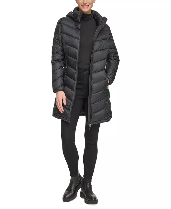Women's Packable Hooded Puffer Coat