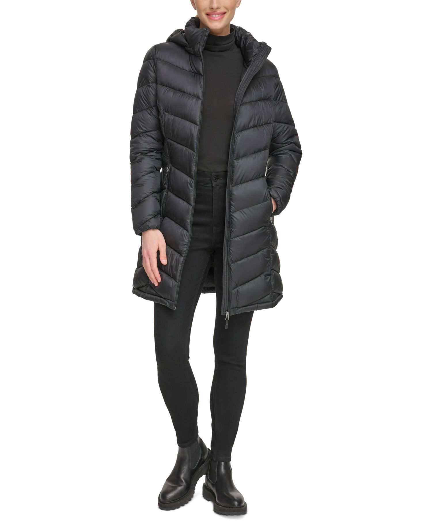 Women's Packable Hooded Puffer Coat