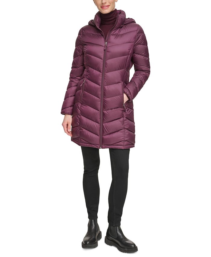 Charter Club Women's Packable Hooded Puffer Coat, Created for Macy's ...