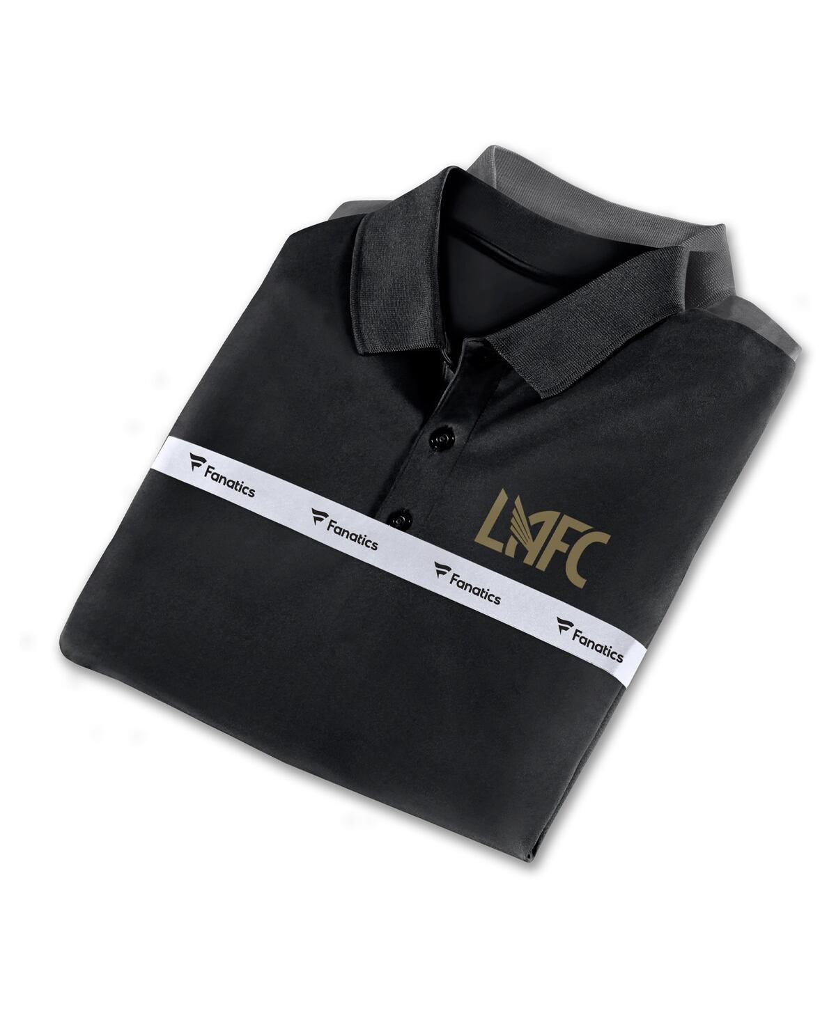 Shop Fanatics Men's  Black, Gray Lafc Iconic Polo Shirt Combo Set In Black,gray