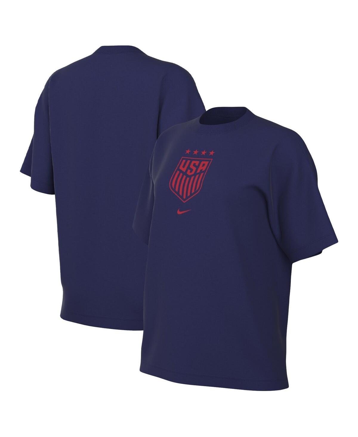 Nike Women's  Navy Uswnt Crest T-shirt