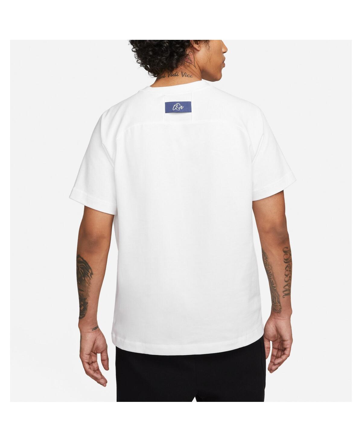 Shop Nike Men's  White Usmnt Travel Raglan T-shirt