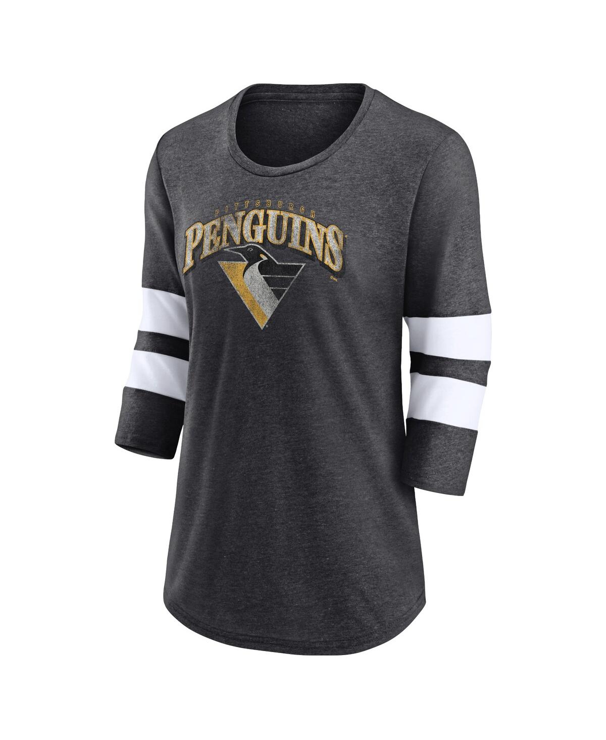 Fanatics Men's  Heather Charcoal Washington Capitals Special Edition 2.0 Barn Burner 3/4 Sleeve T-shi In Heather Charcoal