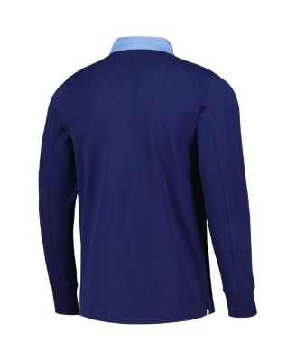 Men's 2023 Player Navy New York City FC Travel Long Sleeve Polo Shirt