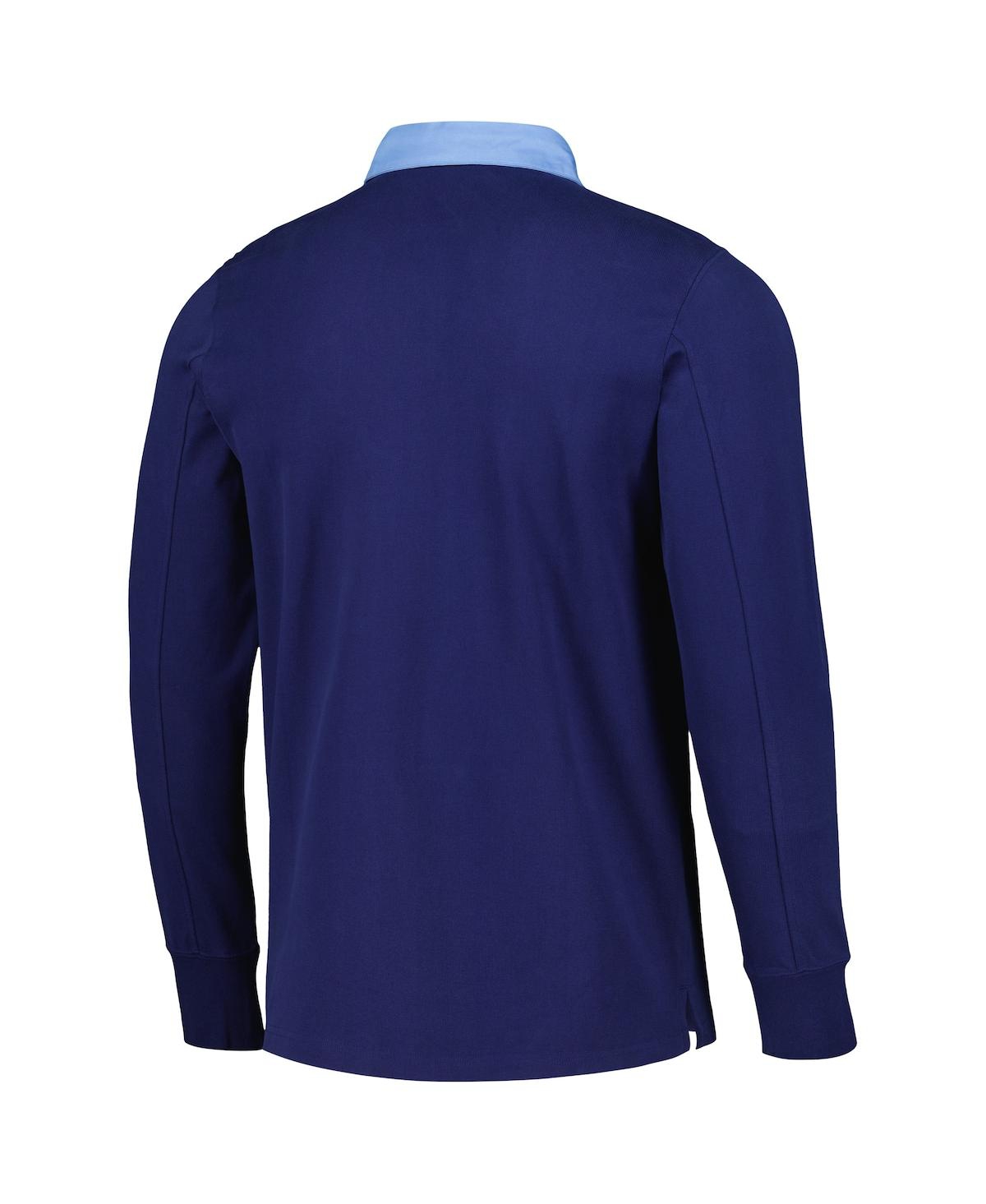 Shop Adidas Originals Men's Adidas 2023 Player Navy New York City Fc Travel Long Sleeve Polo Shirt